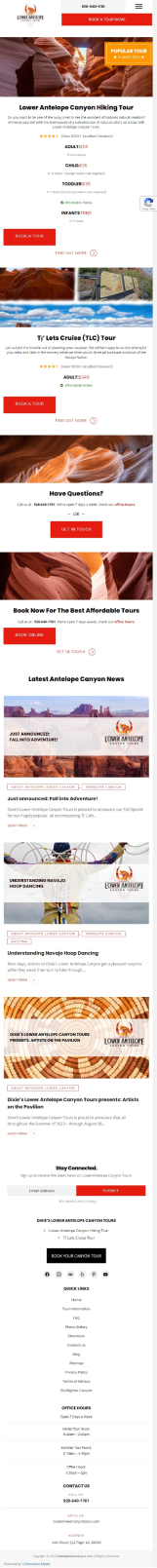 Antelope Lower Canyon Mobile
