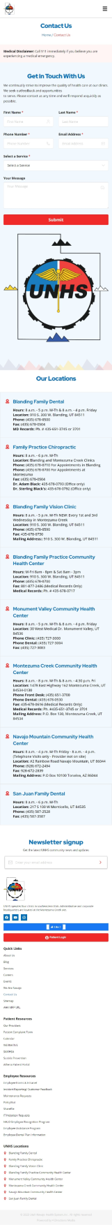 Utah Navajo Health System Inc. Mobile